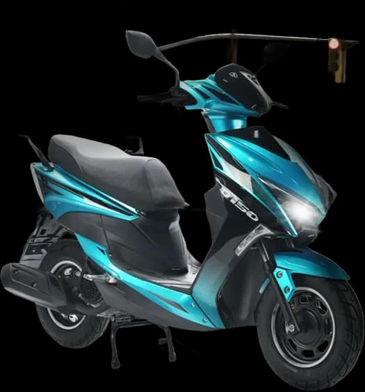 Italika D150 de perfil