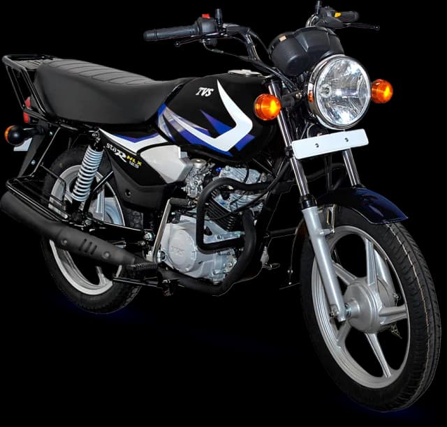 TVS HLX 125 de perfil
